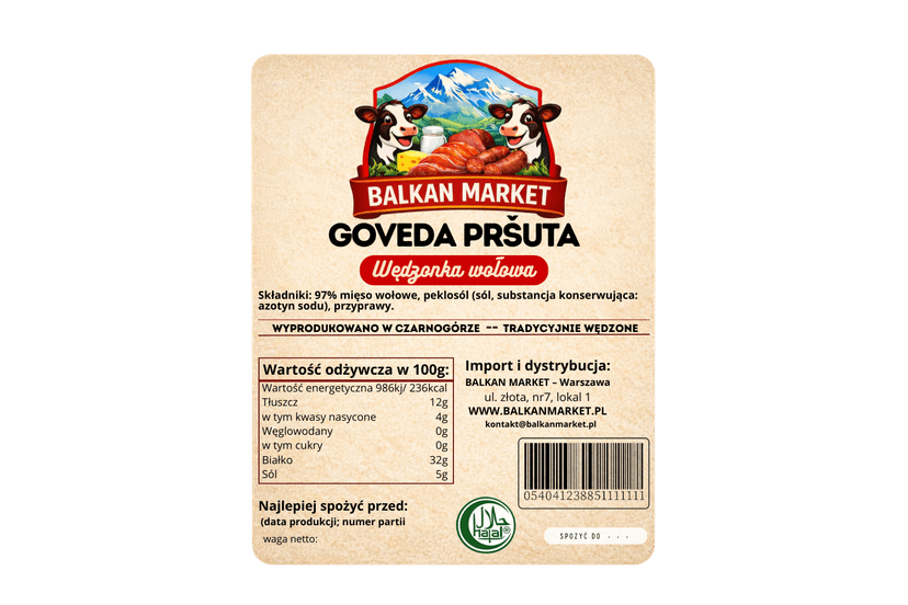 Ulotka produktowa – Bałkańska Wędzonka (tył)